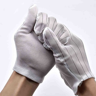 Перчатки работы двойника Fivefinger Striped распределяя анти- статические Antislip для электронного