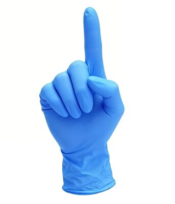 Одноразовые нитриловые перчатки промышленного класса, без латекса, сине-оранжевые, без пудры, 100% нитрил