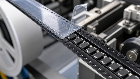 ESD проводящая тисненая лента для SMD электронных компонентов