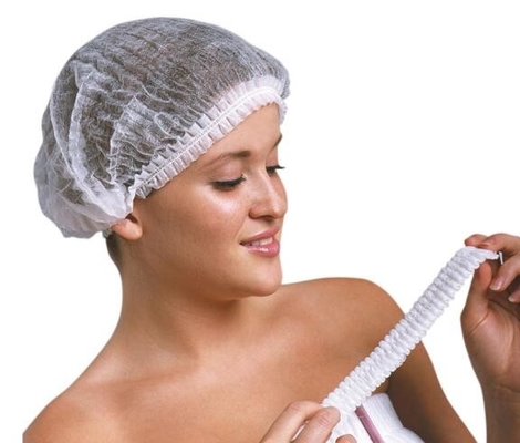 Крышка устранимое не сплетенное 18&quot; 19&quot; 21&quot; медицинского полипропилена Bouffant размер