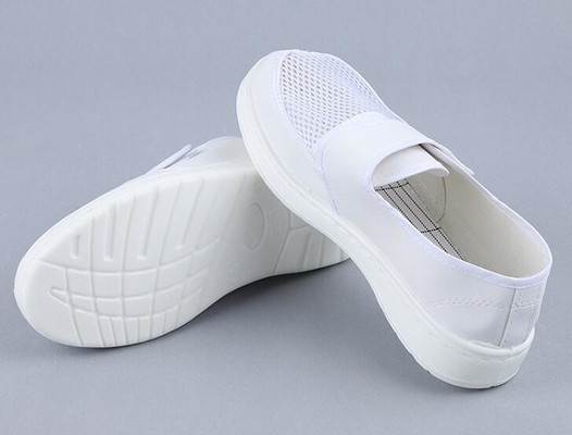 Breathable аксессуары чистой комнаты, одиночные чистые ботинки безопасности PU Esd велкро 220mm
