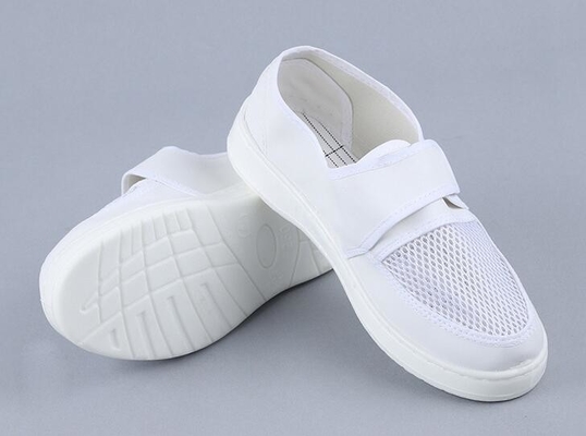 Breathable аксессуары чистой комнаты, одиночные чистые ботинки безопасности PU Esd велкро 220mm