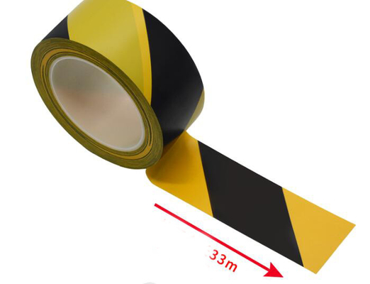 Лента желтое черное 17mm 33mm маркировки пола Esd чистой комнаты 50mm